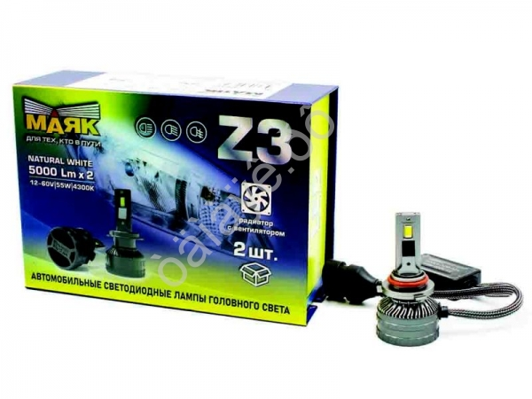 Светодиод 12-60V Z3 HB4 4300K 5000Lm МАЯК Светодиод 12-60V Z3 HB4 4300K 5000Lm МАЯК