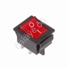 Выключатель клавишный 250V 16А (4с) ON-OFF красный с подсветкой (RWB-502, SC-767, IRS-201-1) REXANT