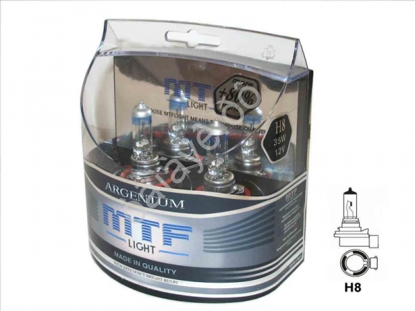 Набор ламп MTF H8 12V35W Argentum +80% (Корея) Набор ламп MTF H8 12V35W Argentum +80% (Корея)