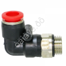 Фитинг пластик PU угловой 1/4 х 8 mm наруж. резьба