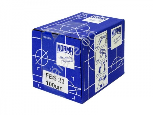 Хомут "NORMA" 23/12 (10шт.) FBS самозажимной