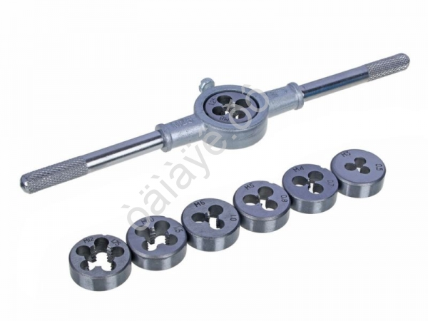 Набор плашек М3-12, 8пр ЕРМАК