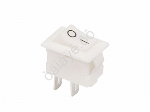 Выключатель клавишный 250V 3А (2с) ON-OFF белый Micro (RWB-101) REXANT