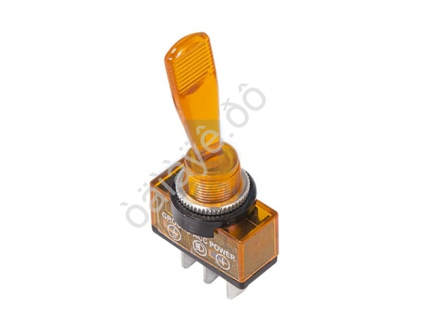 Тумблер 12V 20A (3с) ON-OFF однополюсный LED желтый/10 Тумблер 12V 20A (3с) ON-OFF однополюсный LED желтый/10
