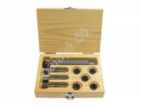 Набор метчиков и футорок для восстановления резьбы свечей накаливания 9пр. (M10x1.25-5шт) Partner